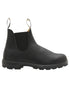 Black Coloured Blundstone 558 Voltan Black Leather Chelsea Boots on White Background
