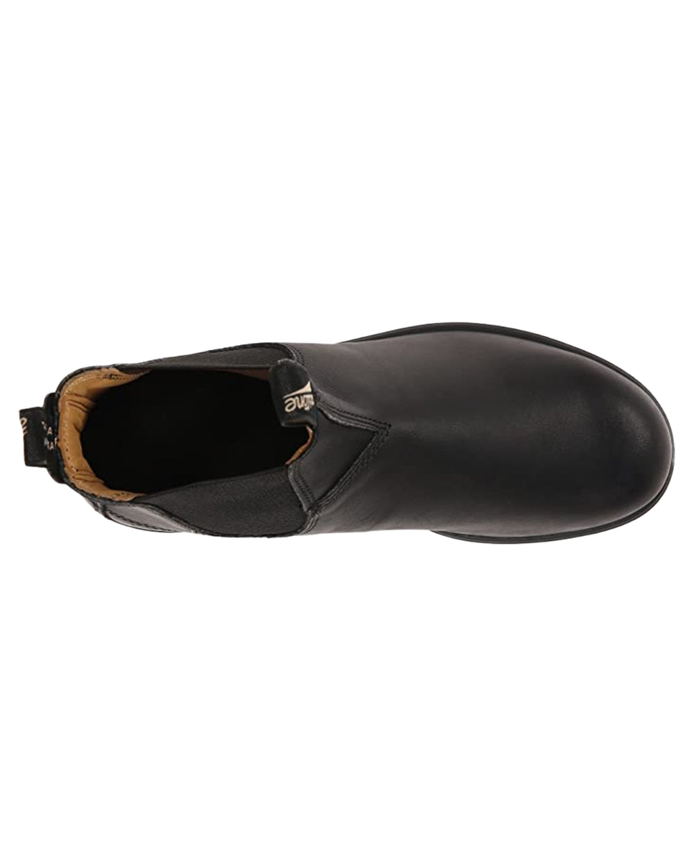 Black Coloured Blundstone 558 Voltan Black Leather Chelsea Boots on White Background
