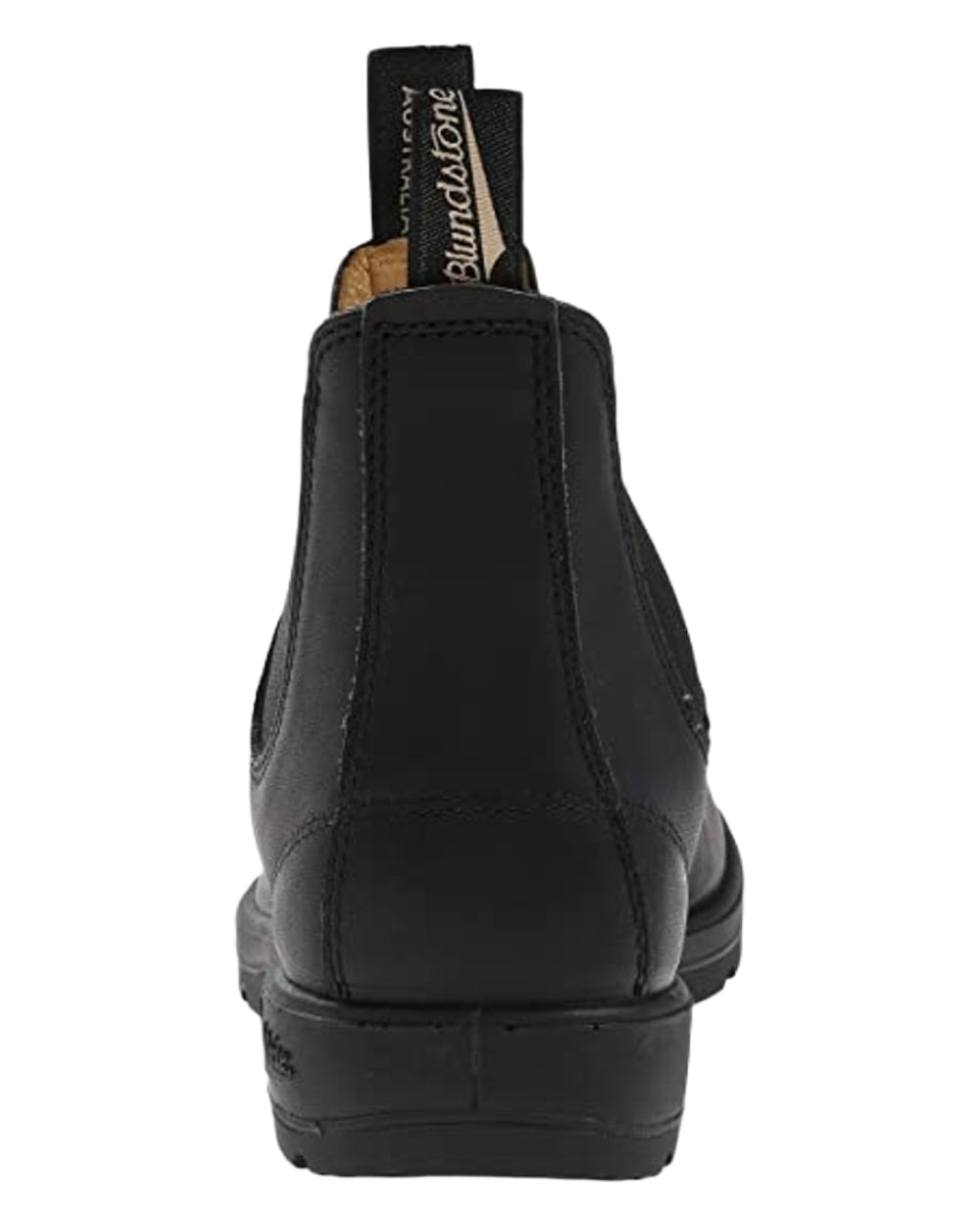 Black Coloured Blundstone 558 Voltan Black Leather Chelsea Boots on White Background
