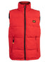 Hot Red Coloured Caterpillar Arctic Zone Vest on White Background
