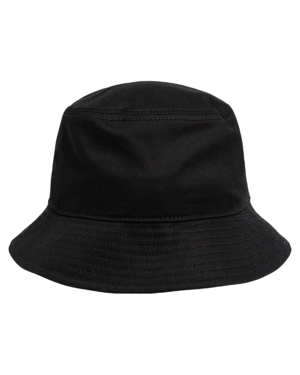 Black Coloured Caterpillar Bucket Hat on White Background
