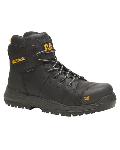 Black Coloured Caterpillar Crossrail 2.0 Safety Boots on White Background
