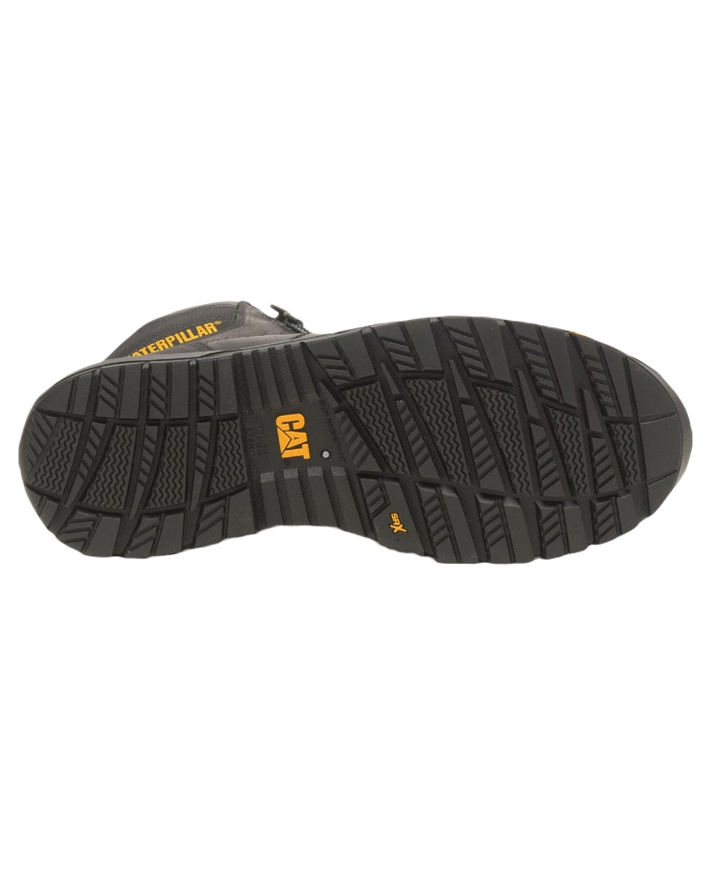 Black Coloured Caterpillar Crossrail 2.0 Safety Boots on White Background
