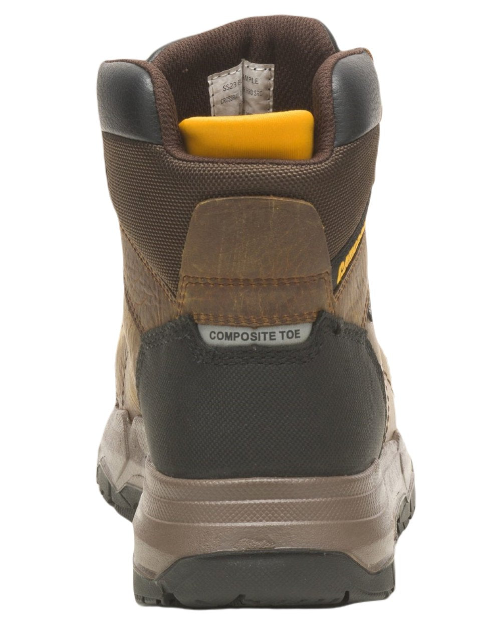 Pyramid Coloured Caterpillar Crossrail 2.0 Safety Boots on White Background
