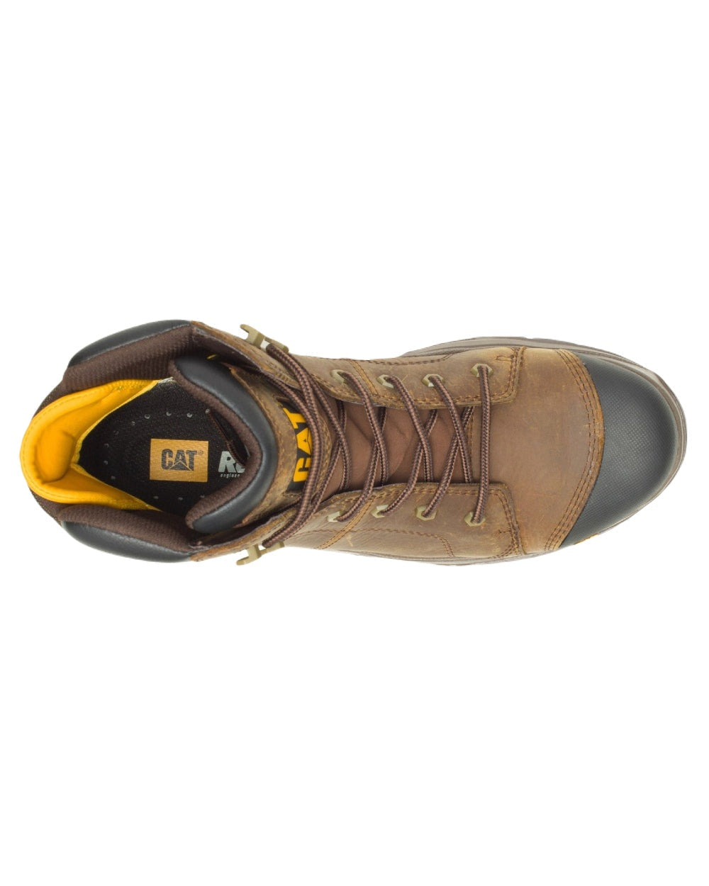 Pyramid Coloured Caterpillar Crossrail 2.0 Safety Boots on White Background

