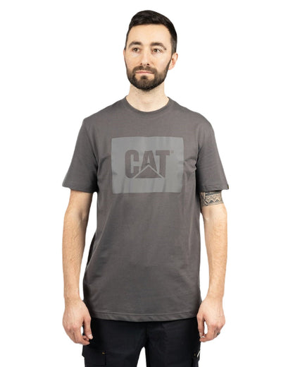 Magnet Coloured Caterpillar Mens Graphic Tee on White Background
