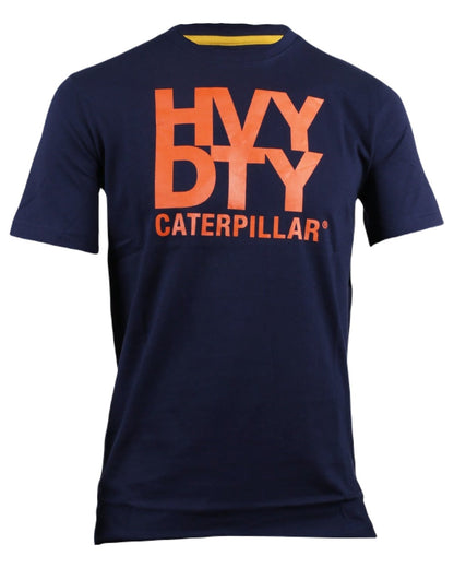 Eclipse Coloured Caterpillar Mens Heavy Duty T-Shirt on White Background
