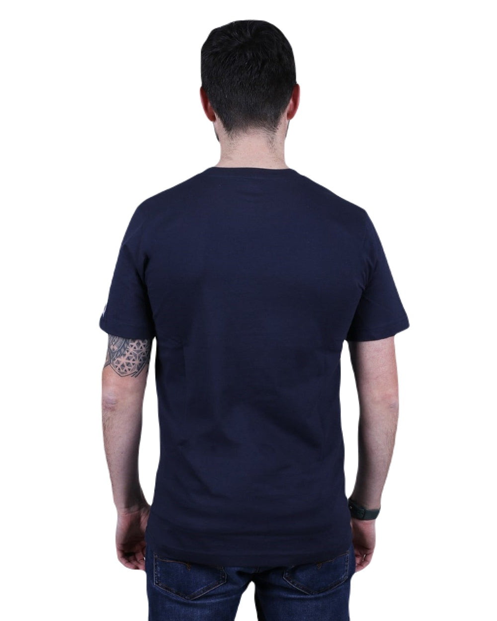 Eclipse Coloured Caterpillar Mens Heavy Duty T-Shirt on White Background
