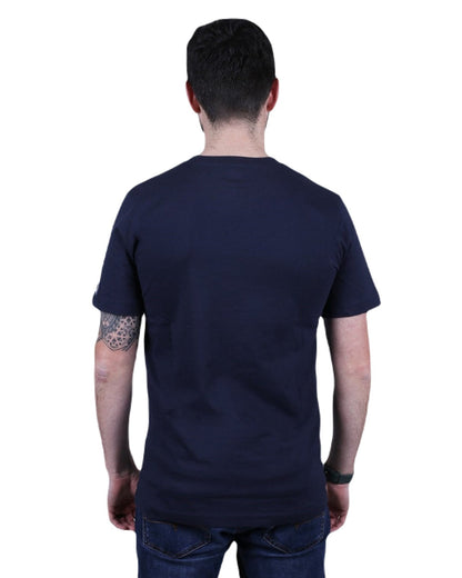 Eclipse Coloured Caterpillar Mens Heavy Duty T-Shirt on White Background
