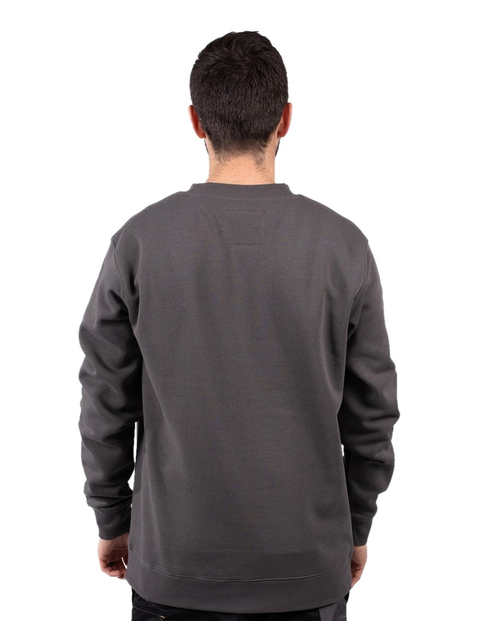 Magnet Coloured Caterpillar Mens Midweight Crewneck Sweatshirt on White Background
