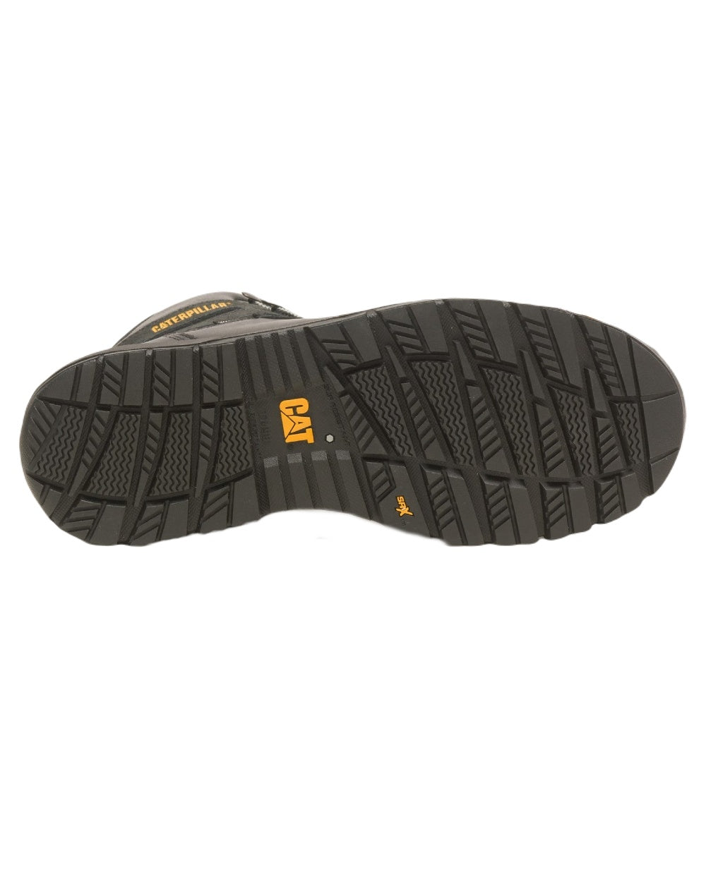 Black Coloured Caterpillar Pneumatic 2.0 Safety Boots on White Background
