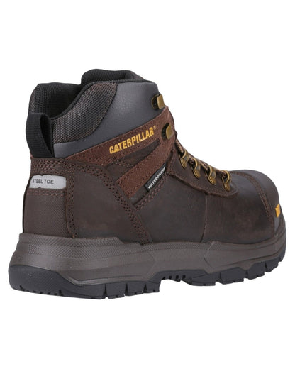Brown Coloured Caterpillar Pneumatic 2.0 Safety Boots on White Background
