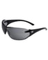 Smoke Black Coloured Caterpillar Shield Safety Frame Glasses on White Backgroud
