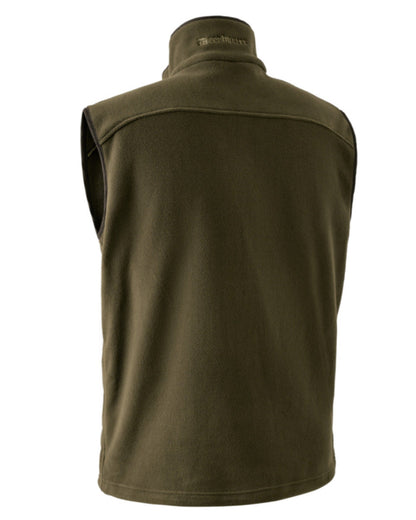 Tarmac Green Coloured Deerhunter Eagle Fleece Waistcoat On A White Background 