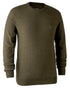 Cypress Coloured Deerhunter Kingston Knit O-Neck Jumper On A White Background 