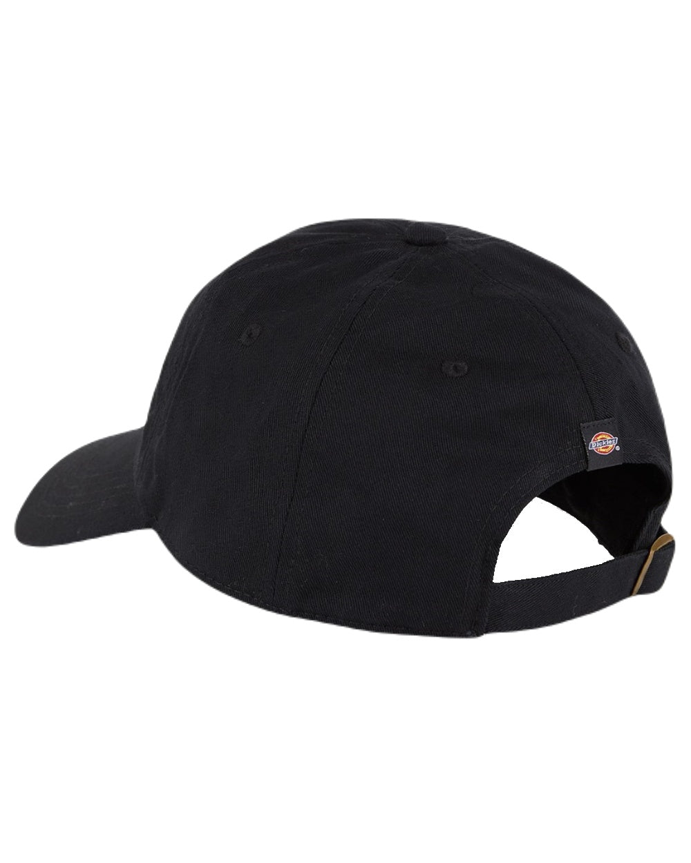 Black Coloured Dickies Everyday Twill Cotton Cap on White Background
