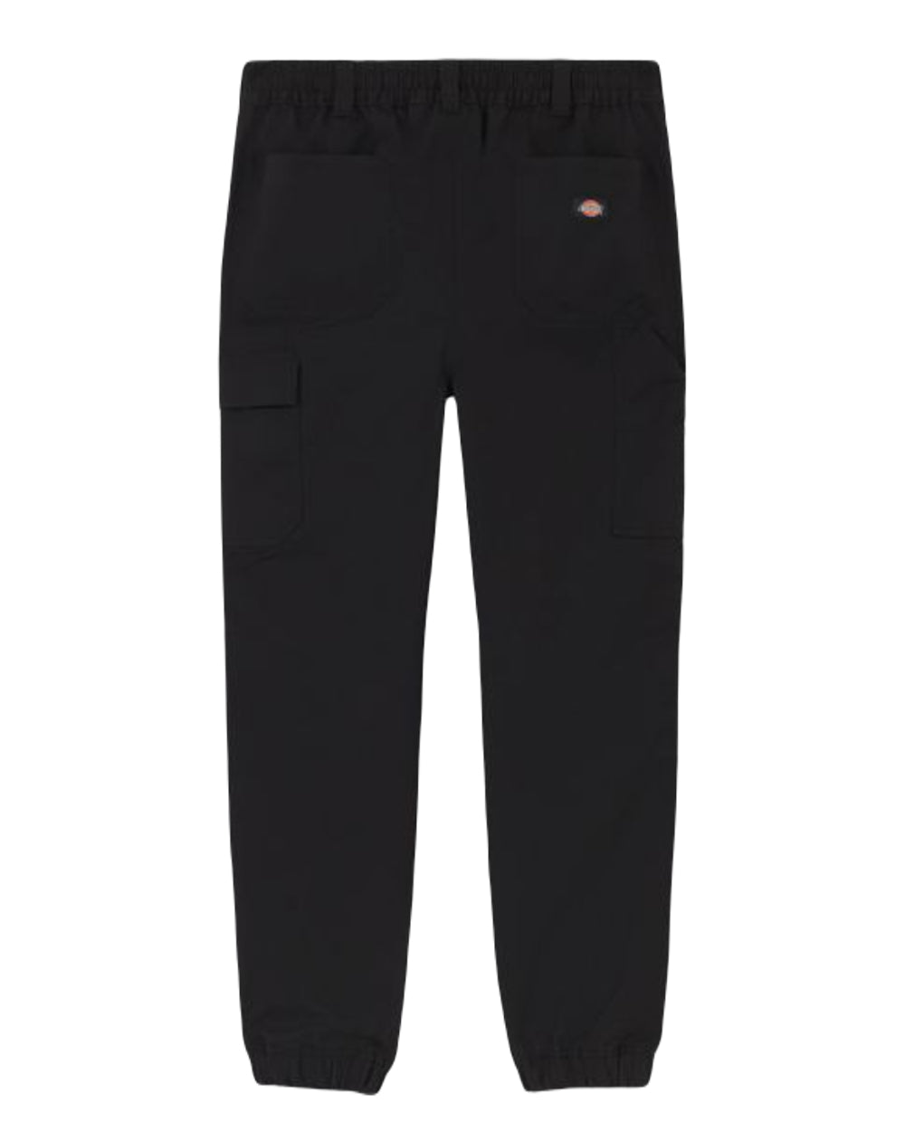 Black Coloured Dickies Mens Cargo Twill Joggers on White Background
