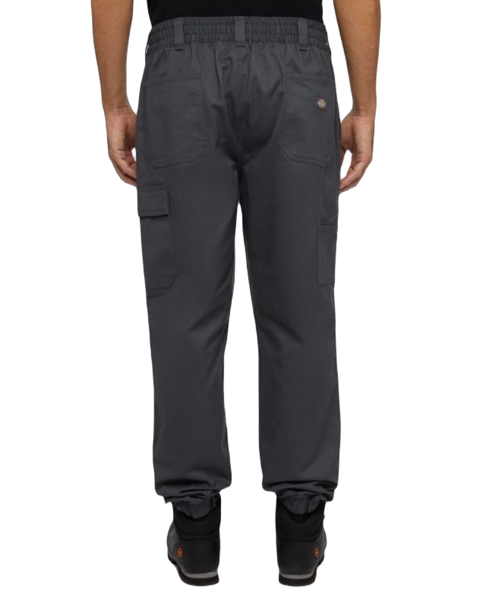 Charcoal Coloured Dickies Mens Cargo Twill Joggers on White Background
