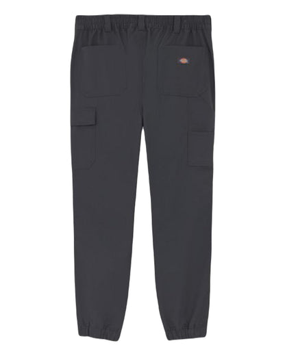 Charcoal Coloured Dickies Mens Cargo Twill Joggers on White Background
