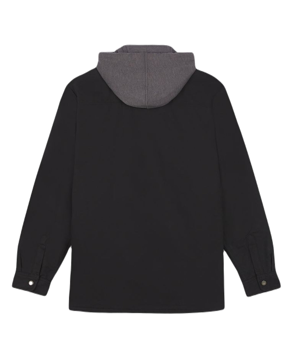 Black Coloured Dickies Mens Duck Shirt Jacket on White Background
