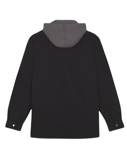 Black Coloured Dickies Mens Duck Shirt Jacket on White Background
