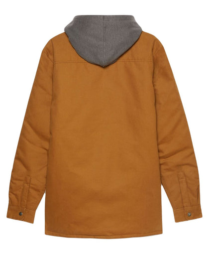 Brown Duck Coloured Dickies Mens Duck Shirt Jacket on White Background
