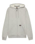 Heather Grey Coloured Dickies Mens Everyday Full Zip Fleece Hoodie on White Background
