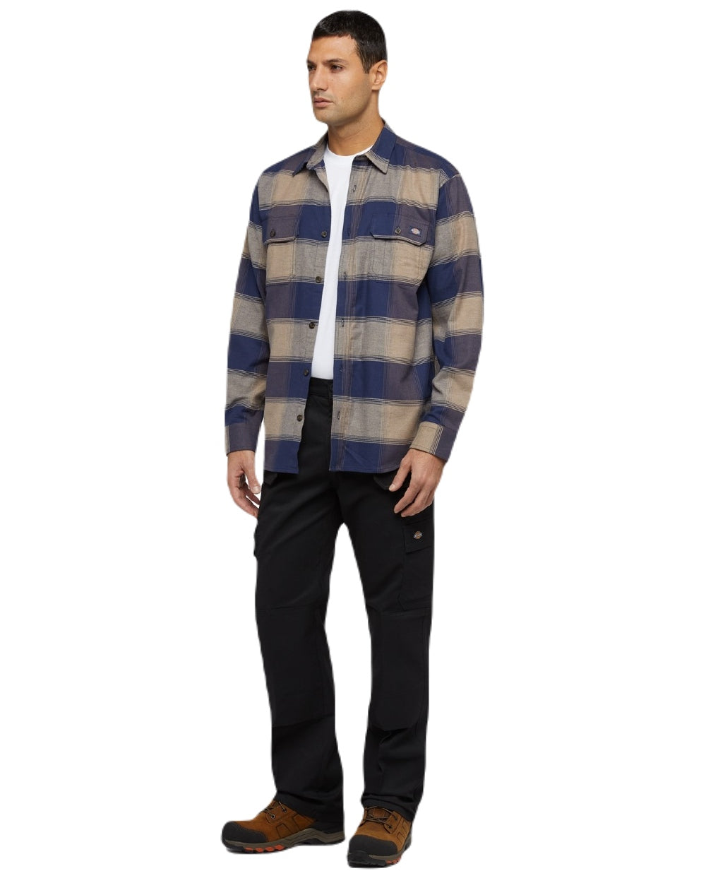 Black Coloured Dickies Mens Everyday Holster Trousers on White Background
