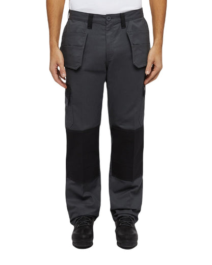 Charcoal Black Coloured Dickies Mens Everyday Holster Trousers on White Background
