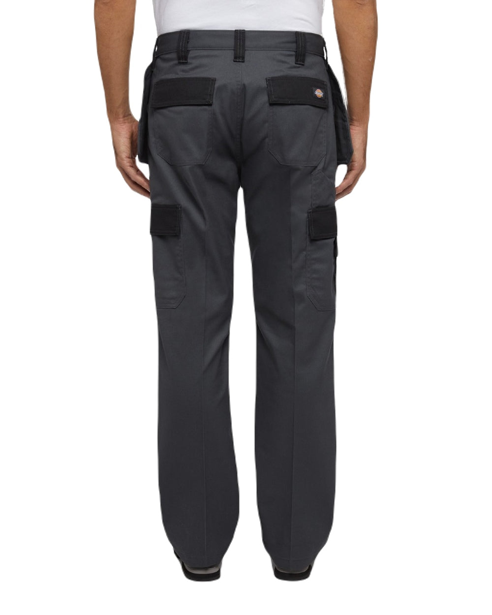 Charcoal Black Coloured Dickies Mens Everyday Holster Trousers on White Background
