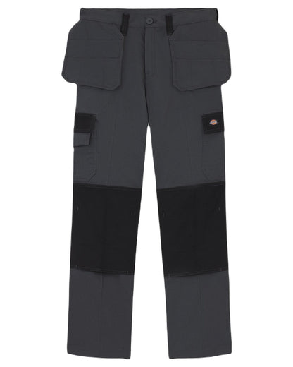 Charcoal Black Coloured Dickies Mens Everyday Holster Trousers on White Background
