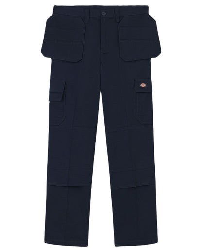Dark Navy Coloured Dickies Mens Everyday Holster Trousers on White Background
