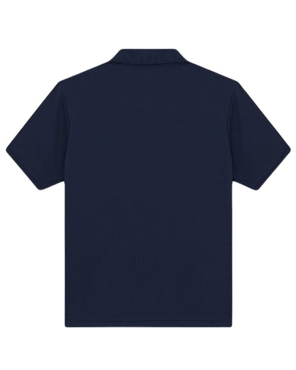 Night Navy Coloured Dickies Mens Everyday Polo Shirt on White Background
