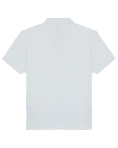 White Coloured Dickies Mens Everyday Polo Shirt on White Background
