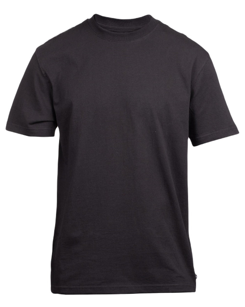 Black Coloured Dickies Mens Everyday Short Sleeve Tee on White Background
