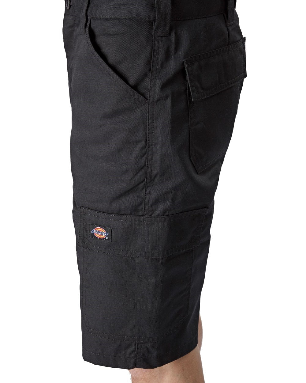 Black Coloured Dickies Mens Everyday Shorts on White Background
