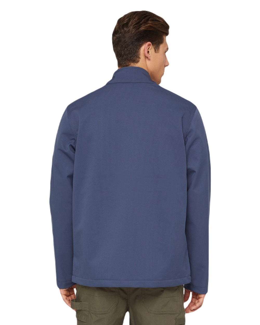 Navy Coloured Dickies Mens Everyday Softshell Jacket on White Background
