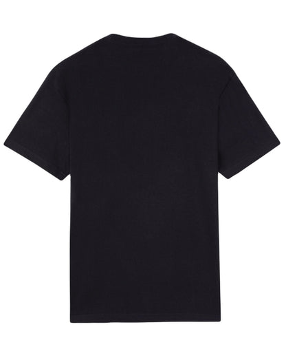 Black Coloured Dickies Mens Short Sleeve Pocket Cotton T-Shirt on White Background

