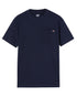 Navy Blue Coloured Dickies Mens Short Sleeve Pocket Cotton T-Shirt on White Background
