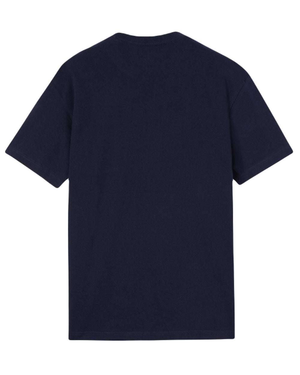 Navy Blue Coloured Dickies Mens Short Sleeve Pocket Cotton T-Shirt on White Background
