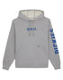 Heather Grey Coloured Dickies Mens Water Repellent Workwear Graphic Hoodie on White Background
