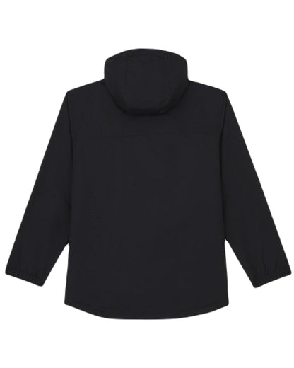 Black Coloured Dickies Mens Waterproof Rain Jacket on White Background
