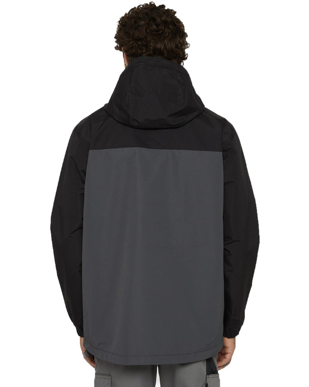 Charcoal Coloured Dickies Mens Waterproof Rain Jacket on White Background

