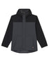 Charcoal Coloured Dickies Mens Waterproof Rain Jacket on White Background
