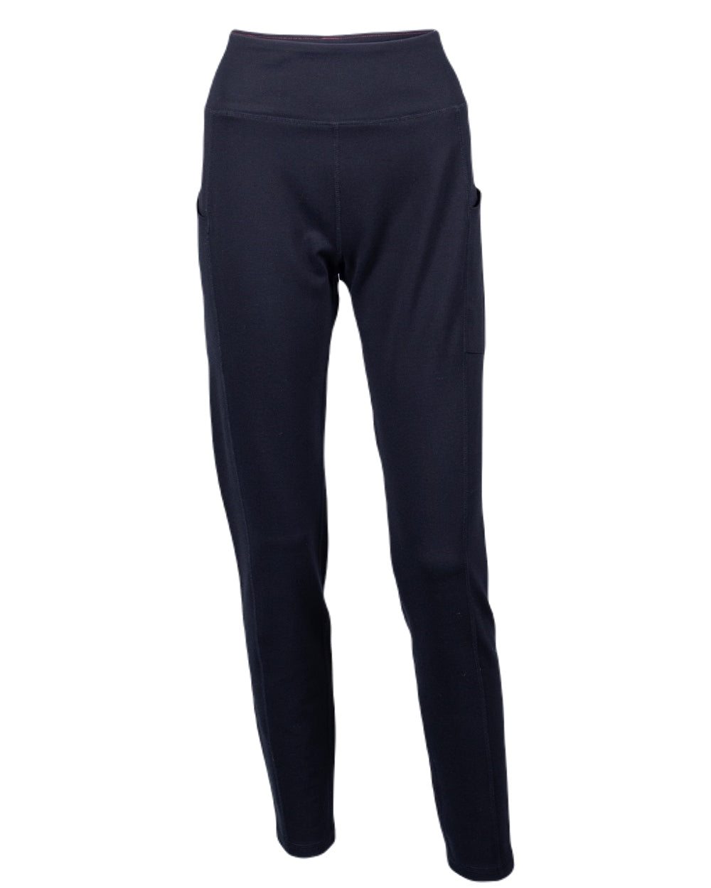 Black Coloured Dickies Womens Double Pocket Leggings on White Background