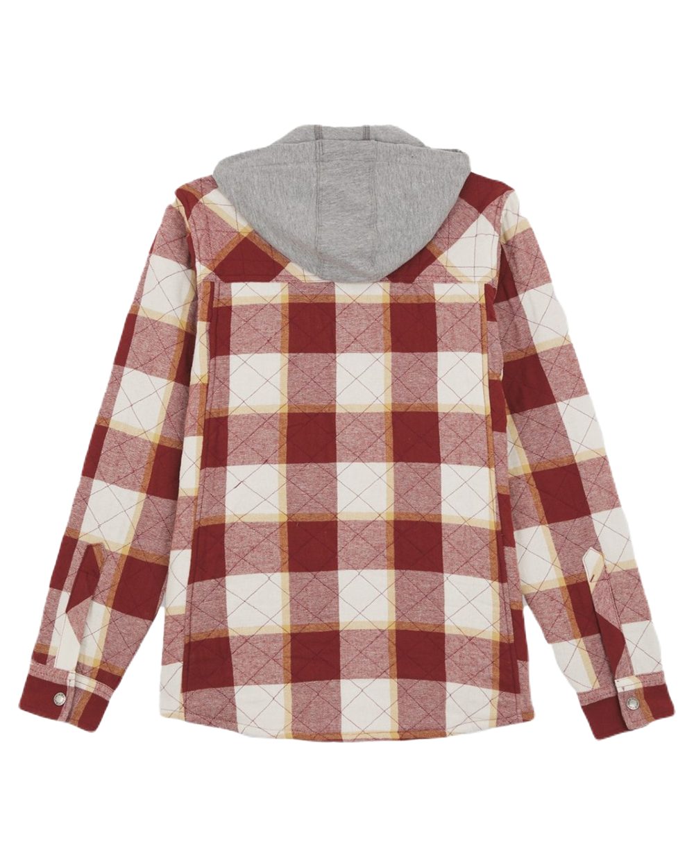 Fired Brick Coloured Dickies Womens Flannel Shirt Jacket on White Background
