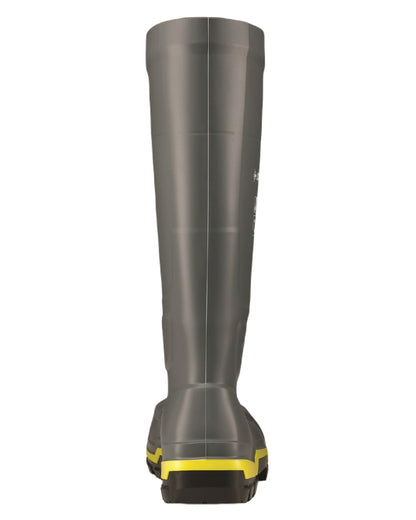 Dark Grey Coloured Dunlop MetGUARD Full Safety Wellingtons on White Background

