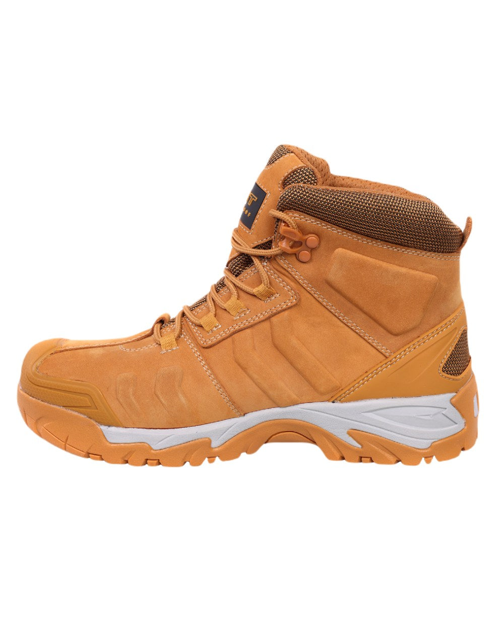 Honey Coloured Fort Blyth Safety Boot On A White Background