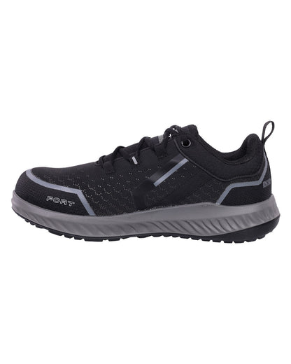 Black coloured Fort Evo Safety Trainer on White background