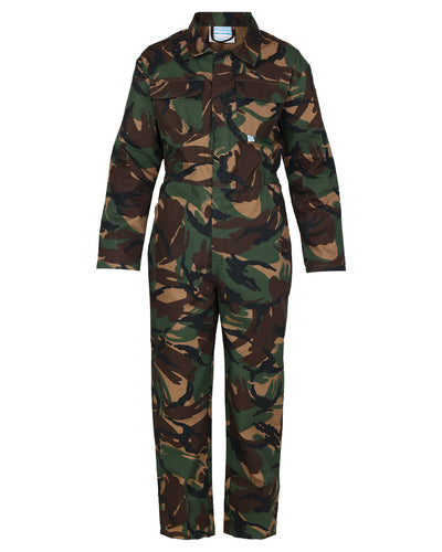 Woodland coloured Fort Tearaway Junior Coverall on White background #colour_woodland
